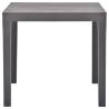 Garden Table Mocca 78x78x72 cm - Weather Resistant & Stylish