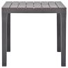 Garden Table Mocca 78x78x72 cm - Weather Resistant & Stylish