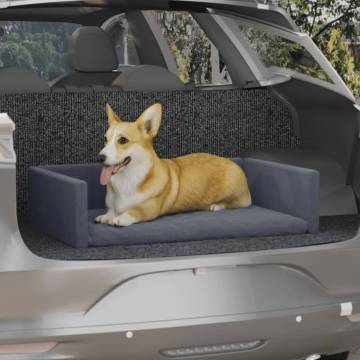 Dog Car Boot Grey 70x45 cm - Comfortable Pet Transport