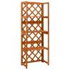 Trellis with Shelves 55x30x140 cm Solid Fir Wood Colour brown Quantity in Package 1 