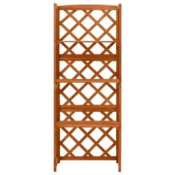 Trellis with Shelves - Solid Fir Wood Garden Decor