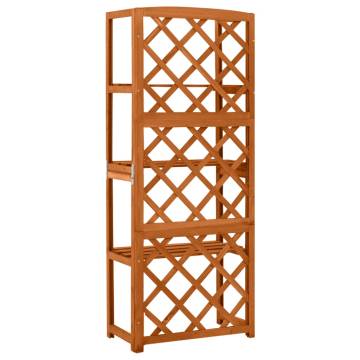 Trellis with Shelves - Solid Fir Wood Garden Decor