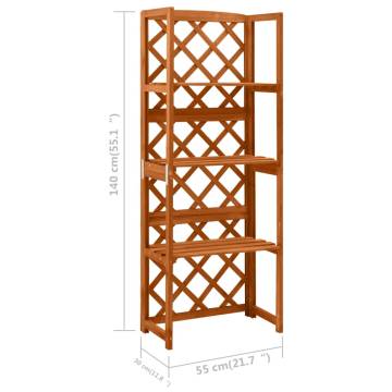 Trellis with Shelves - Solid Fir Wood Garden Decor