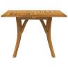 Garden Table 110x110 cm Solid Acacia Wood | Hipo Market