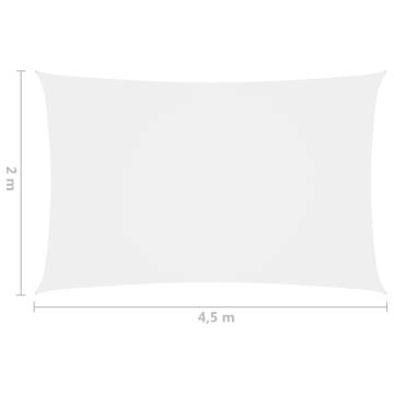 Sunshade Sail Oxford Fabric 2x4.5m - White | Hipo Market