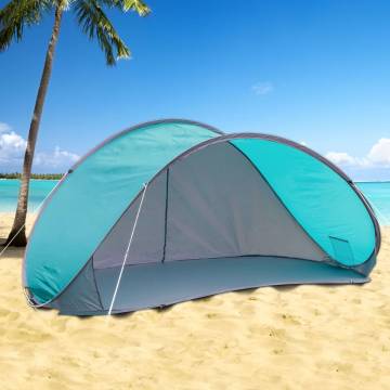 HI Pop-up Beach Tent Blue | Ideal Shelter for Sun & Wind