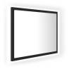 LED Bathroom Mirror Grey 60x8.5x37 cm | Modern Aesthetic