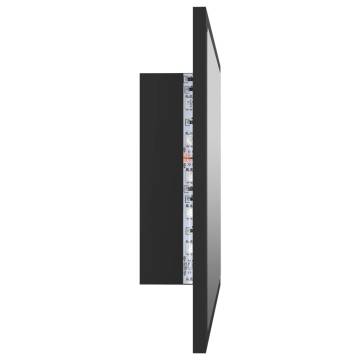 LED Bathroom Mirror Grey 60x8.5x37 cm | Modern Aesthetic