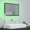 LED Bathroom Mirror Grey 60x8.5x37 cm | Modern Aesthetic