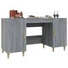 Desk Grey Sonoma 140x50x75 cm | Engineered Wood | Hipo Market