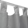 Micro-Satin Curtains 140x245 cm Grey - Stylish & Functional