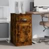 Side Cabinet with Drawer Smoked Oak 40x50x75 cm Engineered Wood Colour smoked oak Quantity in Package 1 Number of 1 