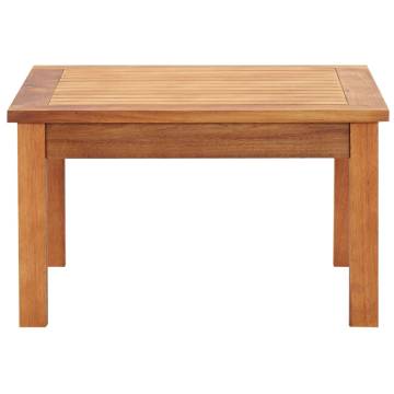 Garden Coffee Table - Solid Acacia Wood 60x60x36 cm