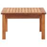 Garden Coffee Table - Solid Acacia Wood 60x60x36 cm