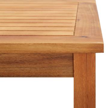 Garden Coffee Table - Solid Acacia Wood 60x60x36 cm