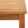 Garden Coffee Table - Solid Acacia Wood 60x60x36 cm