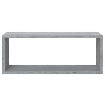 Stylish Grey Sonoma Wall Cube Shelves - Set of 6 | HipoMarket