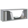 Stylish Grey Sonoma Wall Cube Shelves - Set of 6 | HipoMarket