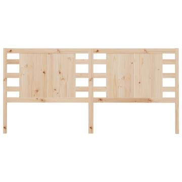 Stylish Solid Wood Pine Headboard - 206x4x100 cm