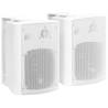 Wall-mounted Stereo Speakers 2 pcs White Indoor Outdoor 100 W Colour white Wattage 100 w 