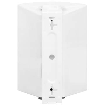 Wall-mounted Stereo Speakers - 2 pcs White Indoor/Outdoor