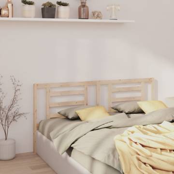 Stylish Solid Pine Bed Headboard - 206x4x100 cm