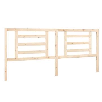 Stylish Solid Pine Bed Headboard - 206x4x100 cm