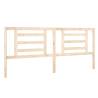 Stylish Solid Pine Bed Headboard - 206x4x100 cm