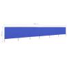 6-Panel Wind Screen Fabric 800x160 cm - Azure Blue