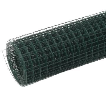 PVC Coated Chicken Wire Fence 25x0.5m - Durable & Flexible