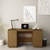 Desk Honey Brown 140x50x75 cm Solid Wood Pine Colour honey brown 