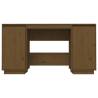 Desk Honey Brown 140x50 cm - Solid Pine Wood for Home & Office