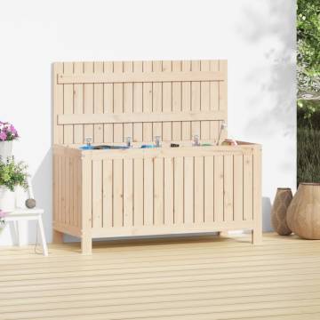 Garden Storage Box 115x49x60 cm - Solid Wood Pine | Hipo Market