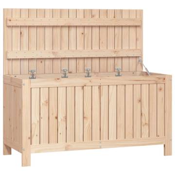 Garden Storage Box 115x49x60 cm - Solid Wood Pine | Hipo Market