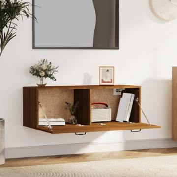 Wall Cabinet Brown Oak 100x36.5 cm - Enhance Your Space