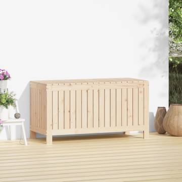 Garden Storage Box 115x49x60 cm - Solid Wood Pine | Hipo Market