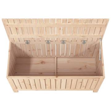 Garden Storage Box 115x49x60 cm - Solid Wood Pine | Hipo Market