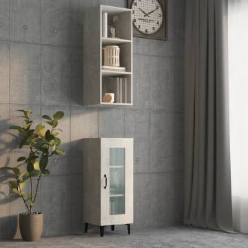 Wall Cabinet Concrete Grey - Stylish Storage Solution