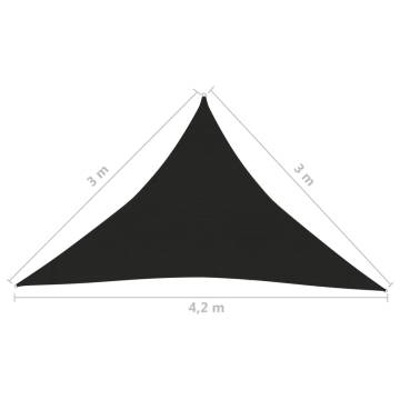 HDPE Sunshade Sail 160 g/m² Black 3x3x4.2 m - Shop Now