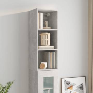 Wall Cabinet Concrete Grey - Stylish Storage Solution