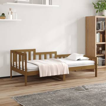 Day Bed Honey Brown 90x190 cm Solid Wood Pine - Versatile Design