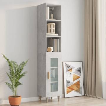 Wall Cabinet Concrete Grey - Stylish Storage Solution