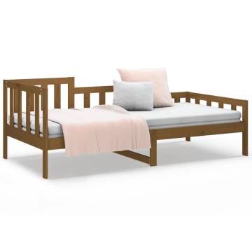 Day Bed Honey Brown 90x190 cm Solid Wood Pine - Versatile Design