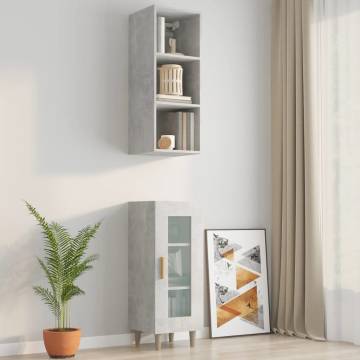 Wall Cabinet Concrete Grey - Stylish Storage Solution