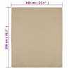 Jersey Fitted Sheets 2 pcs Taupe 140x200 cm Cotton | HipoMarket