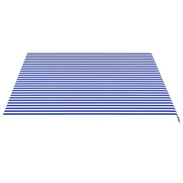 Replacement Awning Fabric Blue & White 4.5x3.5m - HipoMarket