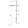 2-Tier Grey Storage Rack Over Toilet - Space Saver Solution