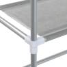 2-Tier Grey Storage Rack Over Toilet - Space Saver Solution