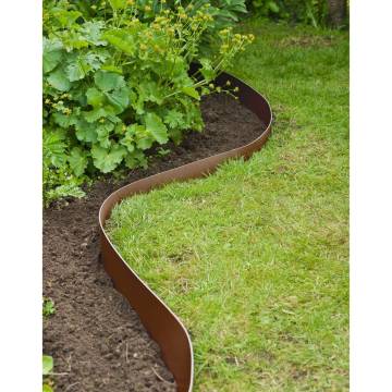 Nature Garden Border Edging 0.15x10 m Terracotta | HipoMarket