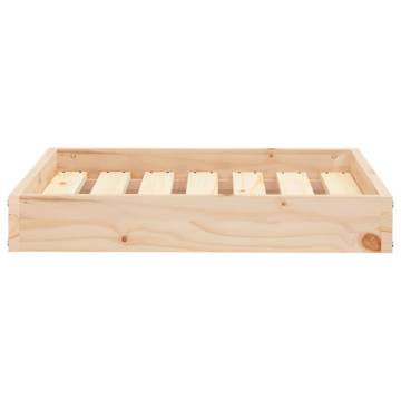 Comfortable Dog Bed in Solid Pine Wood - 61.5x49x9 cm